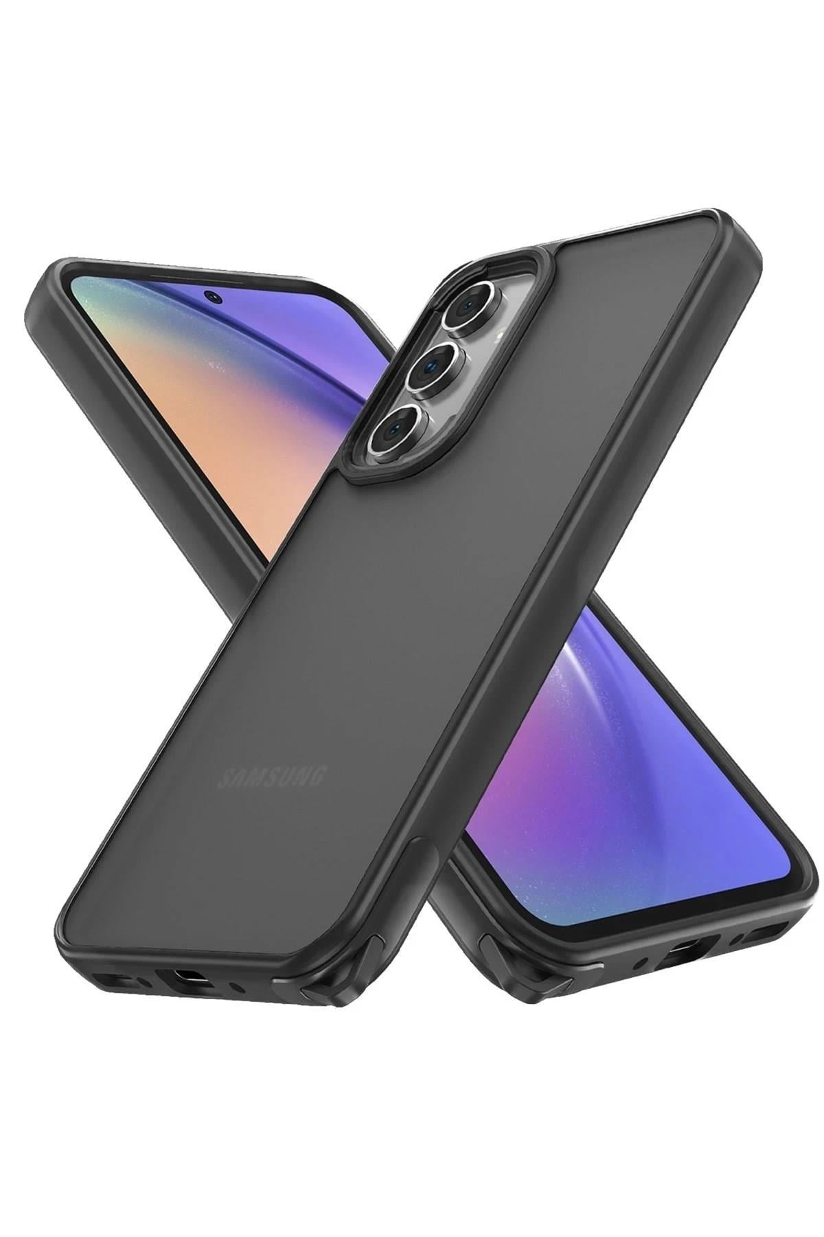 Mey İthalat®  Samsung Galaxy A04S Kılıf Elegant Kapak - Siyah