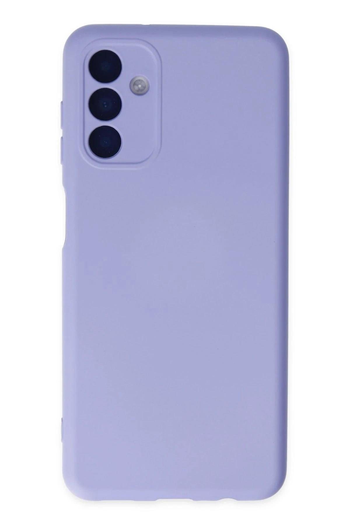 Mey İthalat®  Samsung Galaxy A04S Kılıf Nano içi Kadife Silikon - Lila