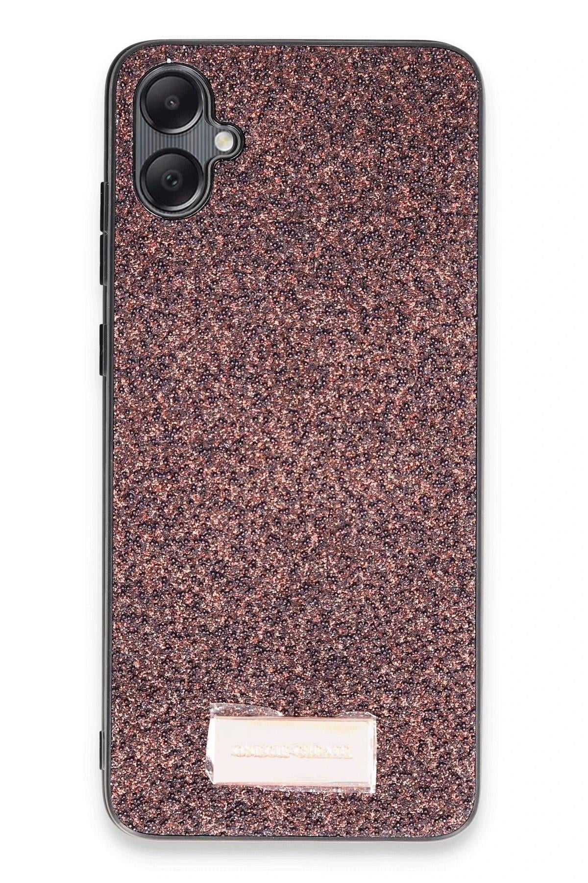 Mey İthalat®  Samsung Galaxy A05 Bright Simli Kapak - Derin Mor
