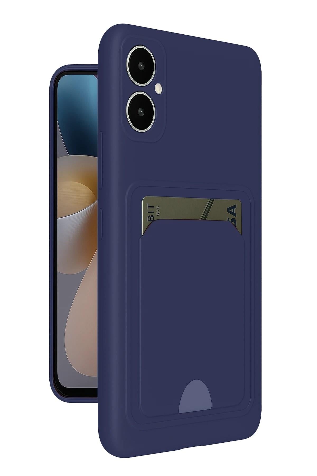 Mey İthalat®  Samsung Galaxy A05 Kelvin Kartvizitli Silikon - Lacivert