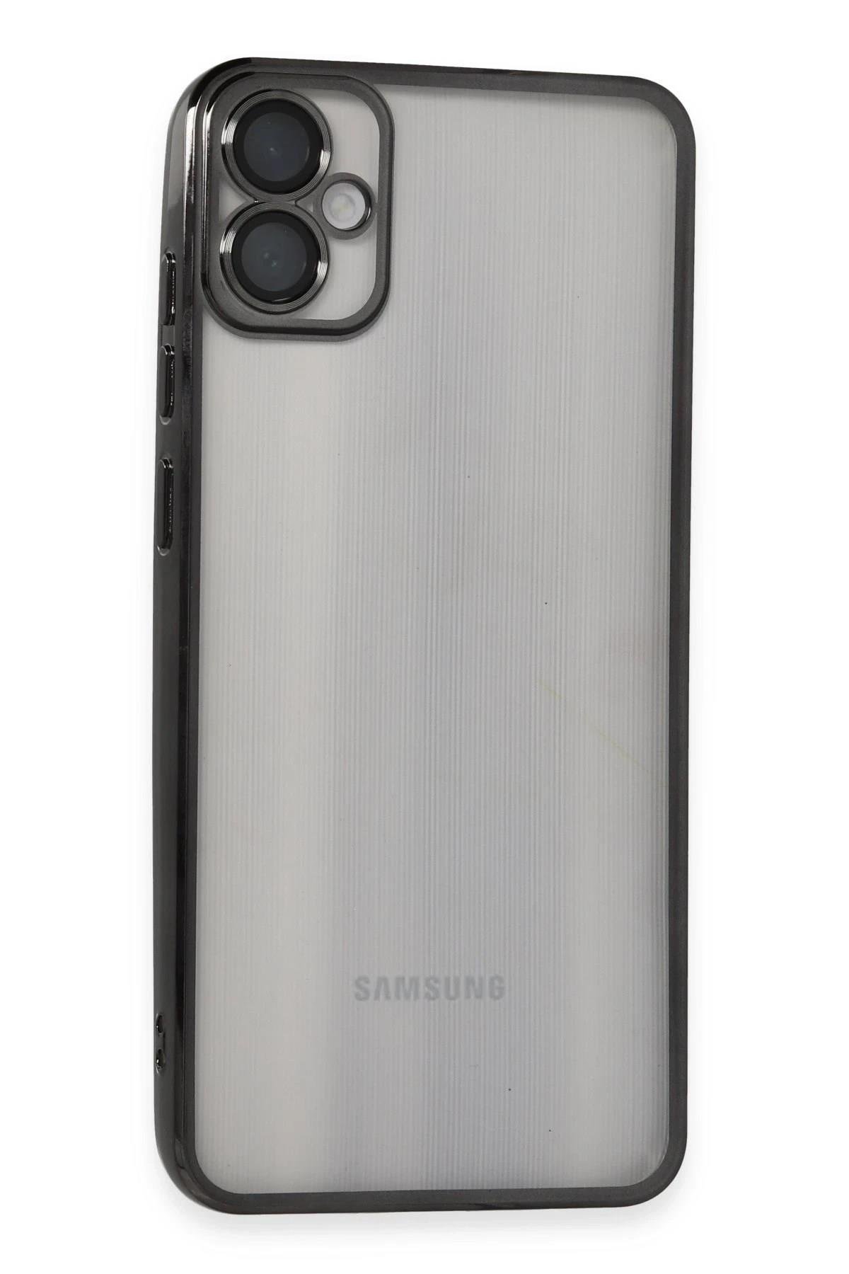Mey İthalat®  Samsung Galaxy A05 Kılıf  Lensli Silikon - Siyah