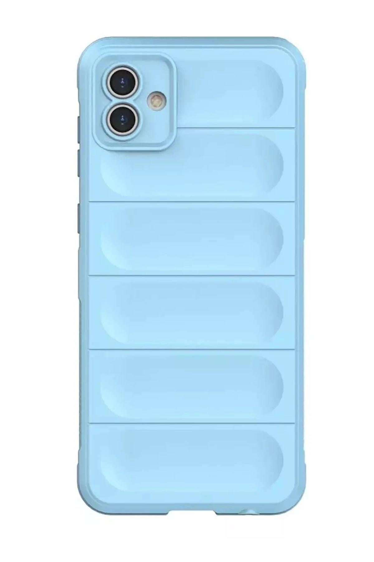 Mey İthalat®  Samsung Galaxy A05 Kılıf Optimum Silikon - Sky Blue