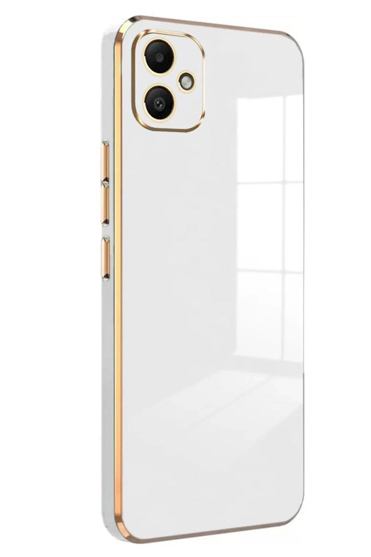 Mey İthalat®  Samsung Galaxy A05 Kılıf Volet Silikon - Beyaz