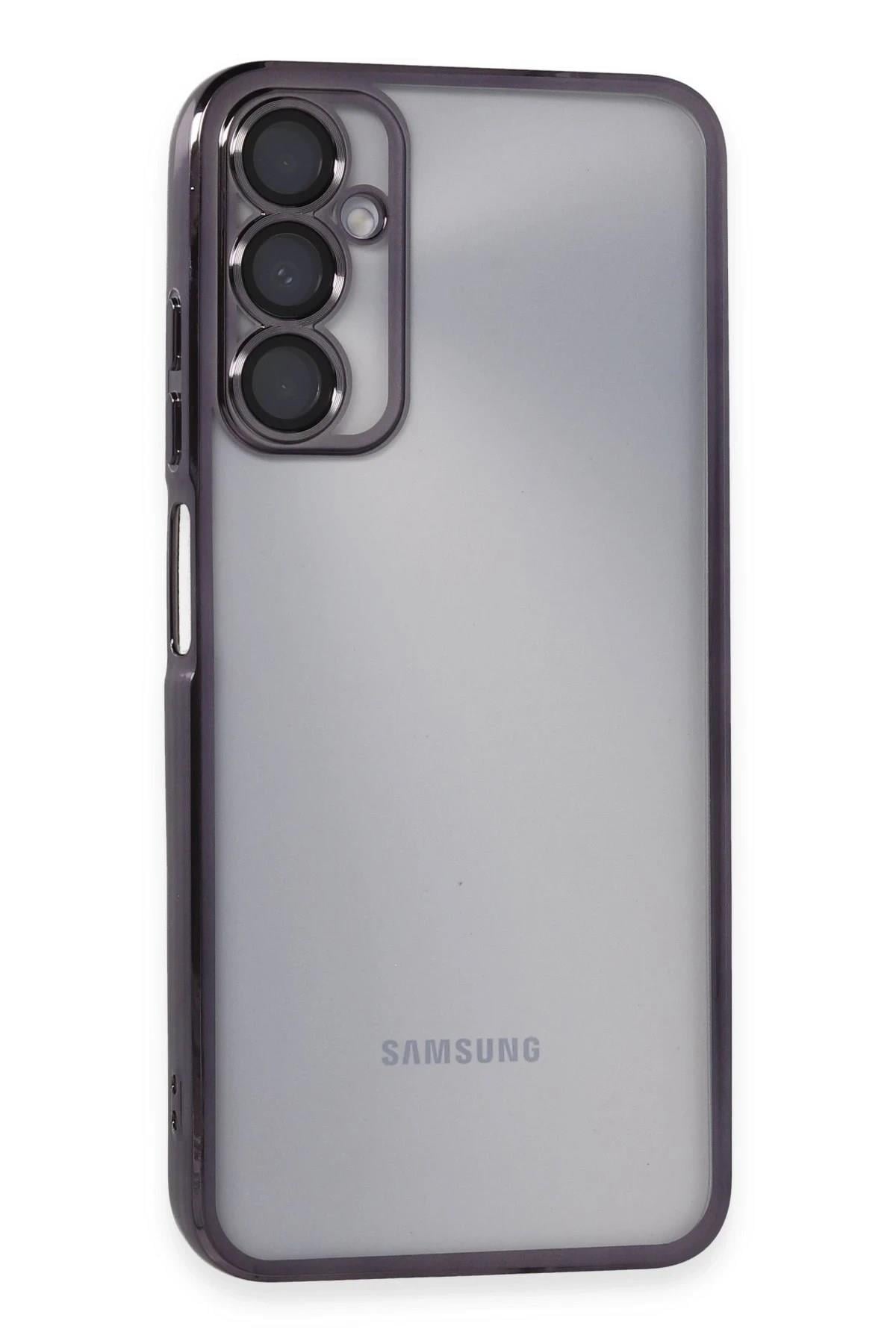 Mey İthalat®  Samsung Galaxy A05S Kılıf  Lensli Silikon - Mor