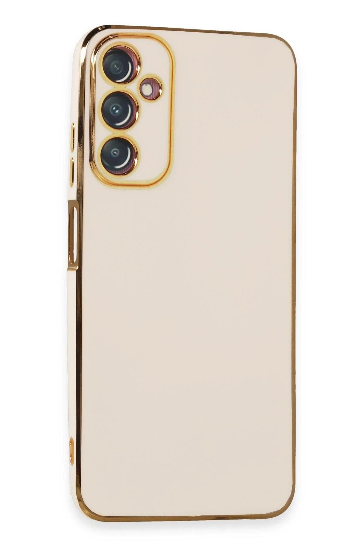 Mey İthalat®  Samsung Galaxy A05S Kılıf Volet Silikon - Beyaz