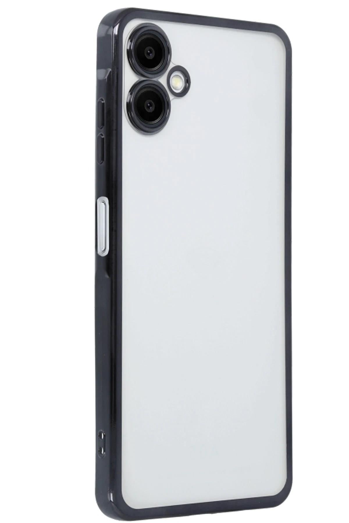 Mey İthalat®  Samsung Galaxy A06 Kılıf  Lensli Silikon - Siyah