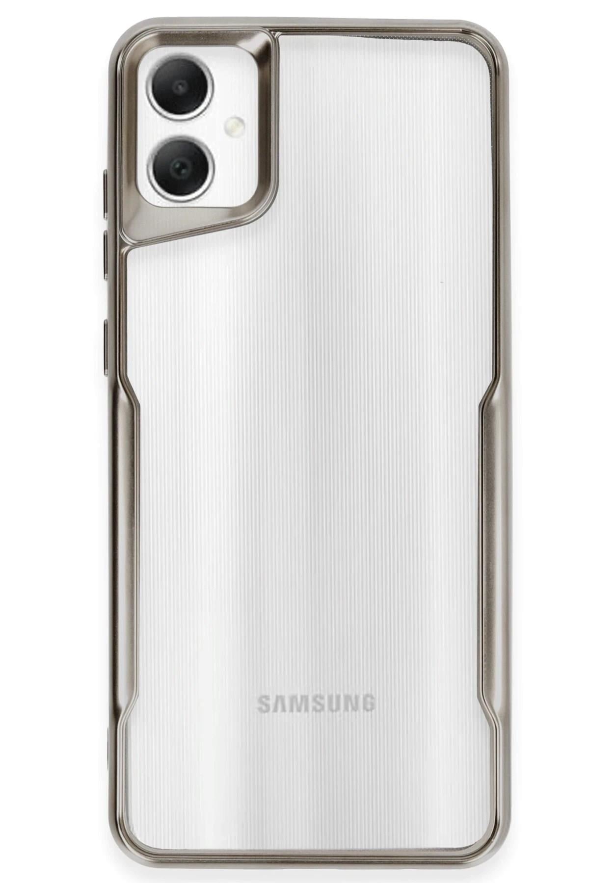 Mey İthalat®  Samsung Galaxy A06 Kılıf Boyi Silikon Kapak - Titan Gri