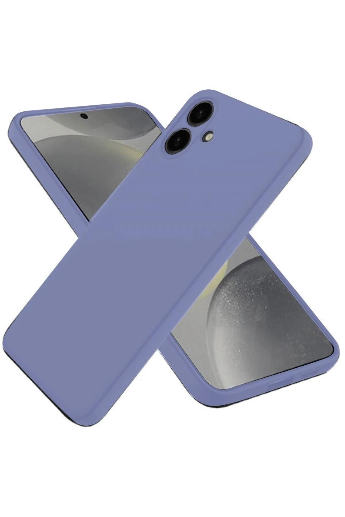 Mey İthalat®  Samsung Galaxy A06 Kılıf First Silikon - Lila