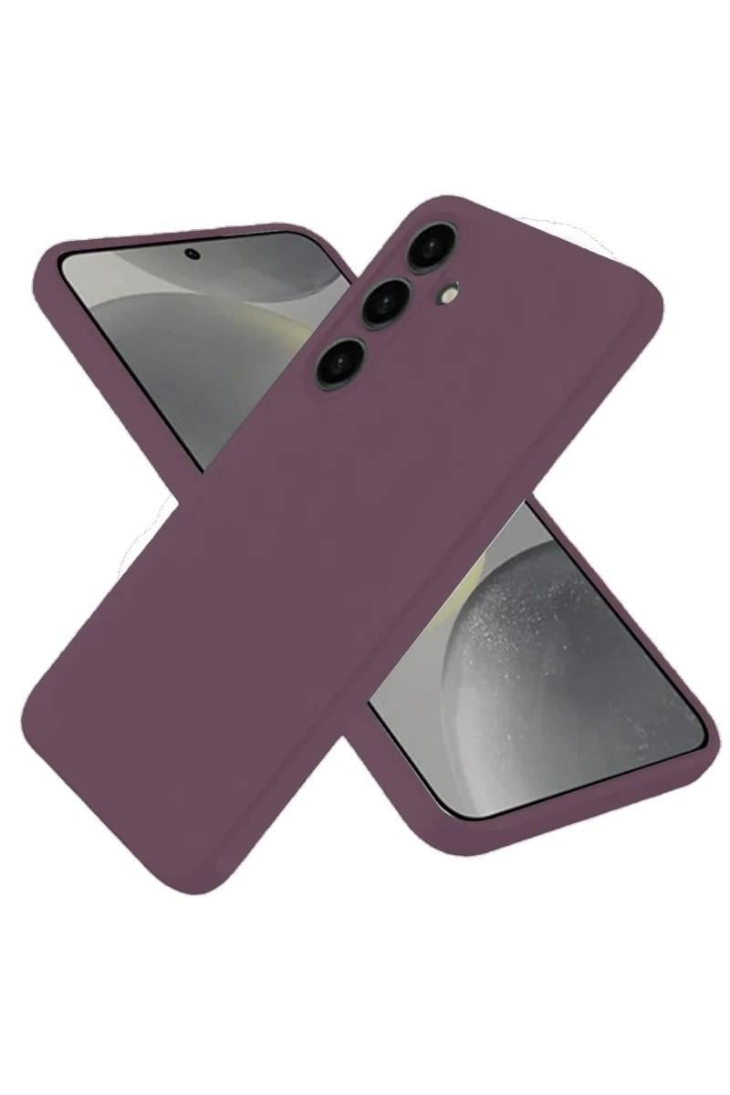 Mey İthalat®  Samsung Galaxy A06 Kılıf First Silikon - Mürdüm