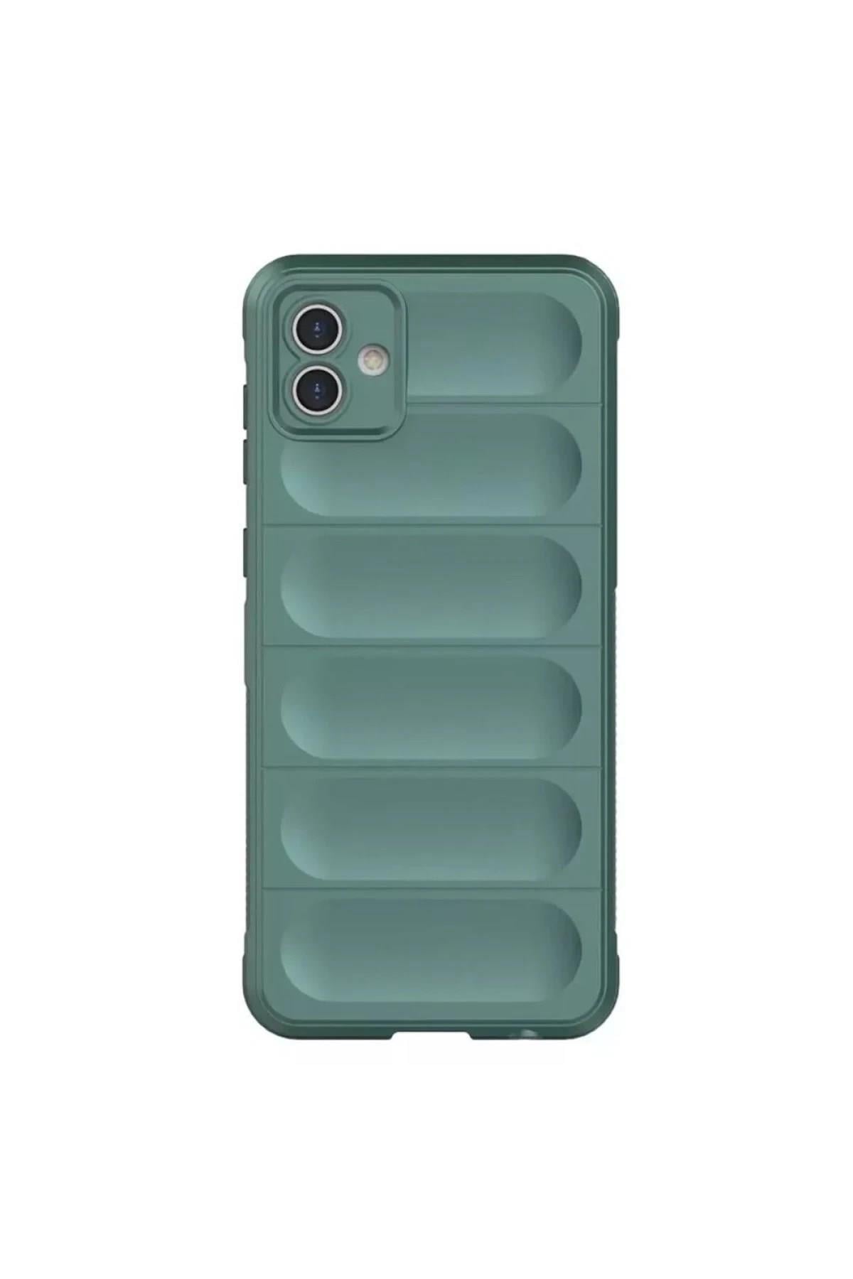 Mey İthalat®  Samsung Galaxy A06 Kılıf Optimum Silikon - Koyu Yeşil