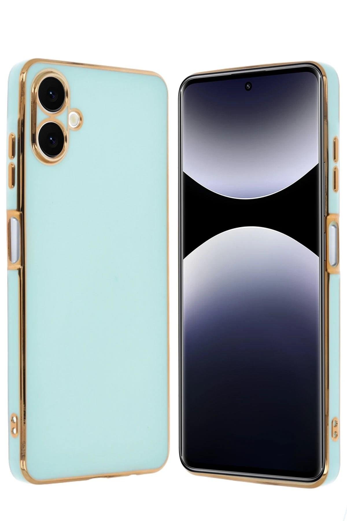 Mey İthalat®  Samsung Galaxy A06 Kılıf Volet Silikon - Açık Yeşil