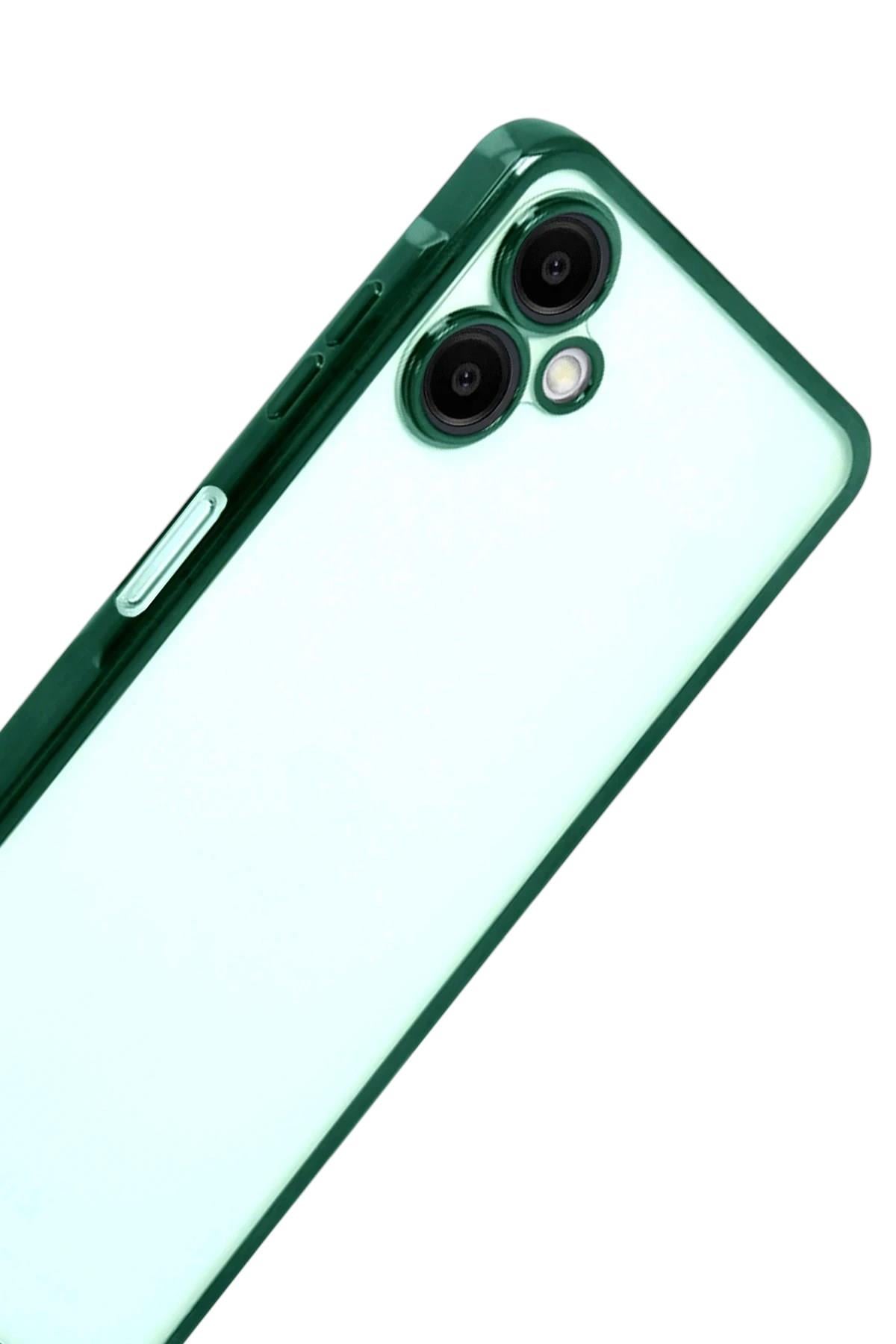 Mey İthalat®  Samsung Galaxy A07 4G  Lensli Silikon - Yeşil
