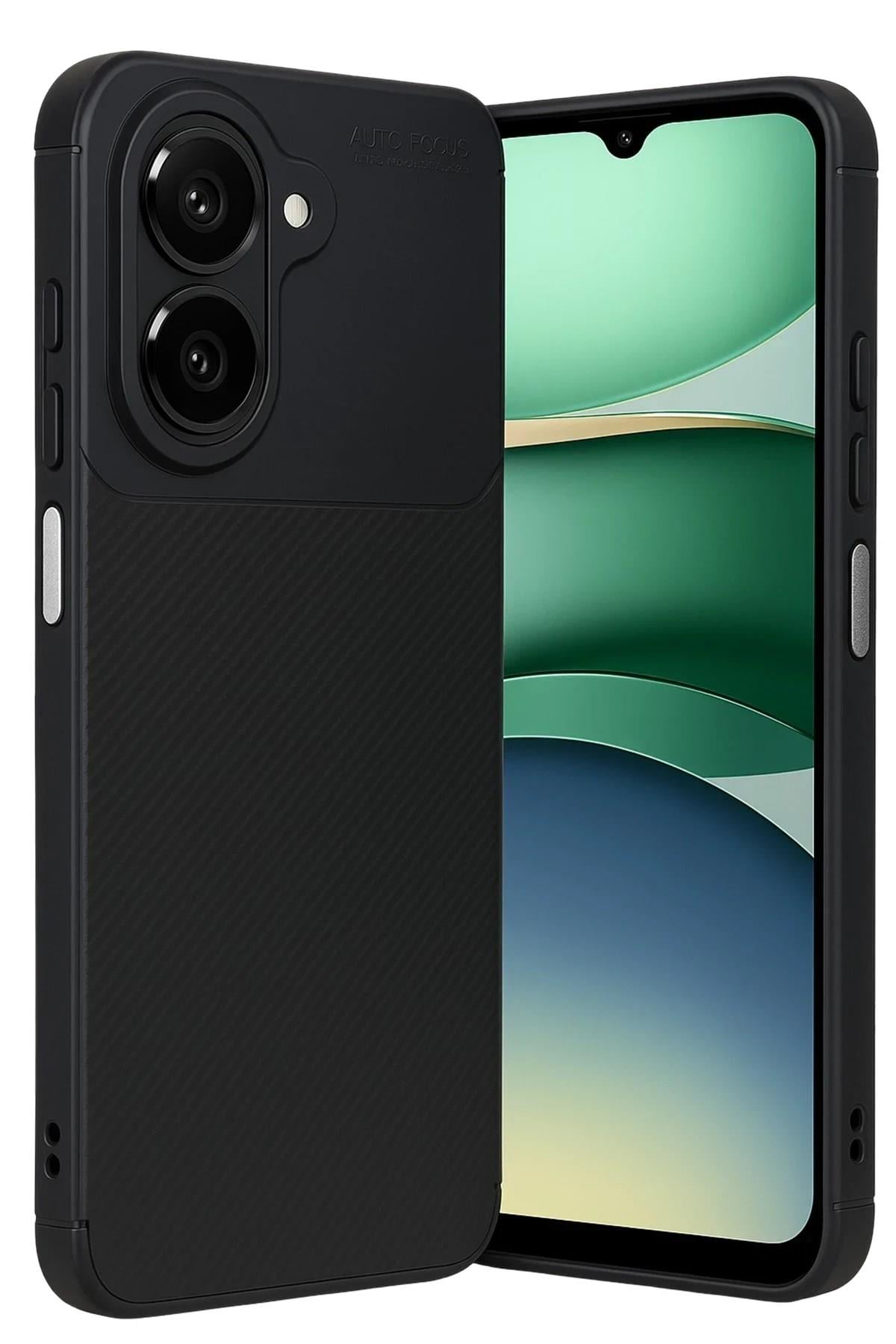Mey İthalat®  Samsung Galaxy A07 4G Auto Focus Karbon Kapak - Siyah