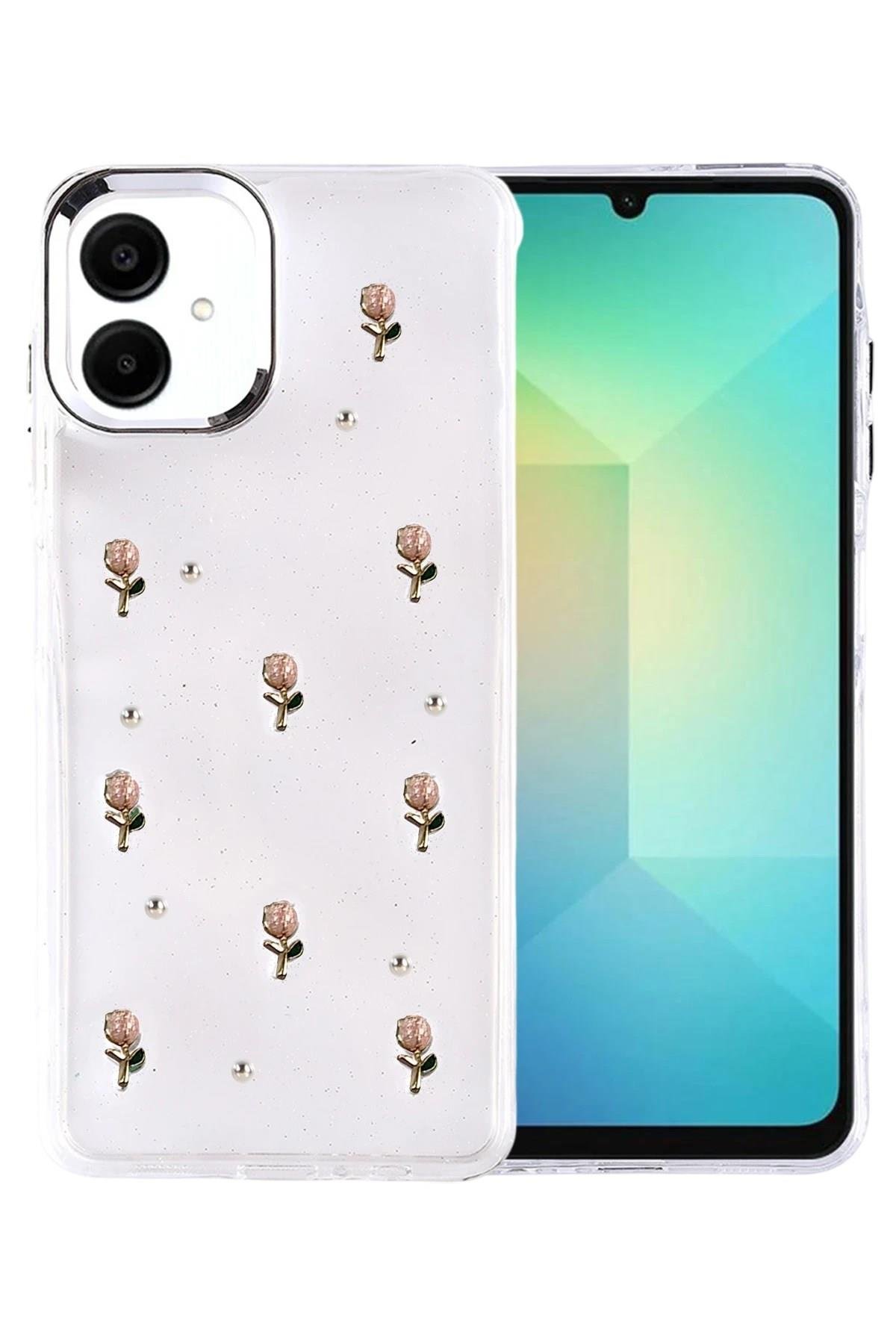 Mey İthalat®  Samsung Galaxy A07 4G Fiyonk Desenli Kapak - Desen 6