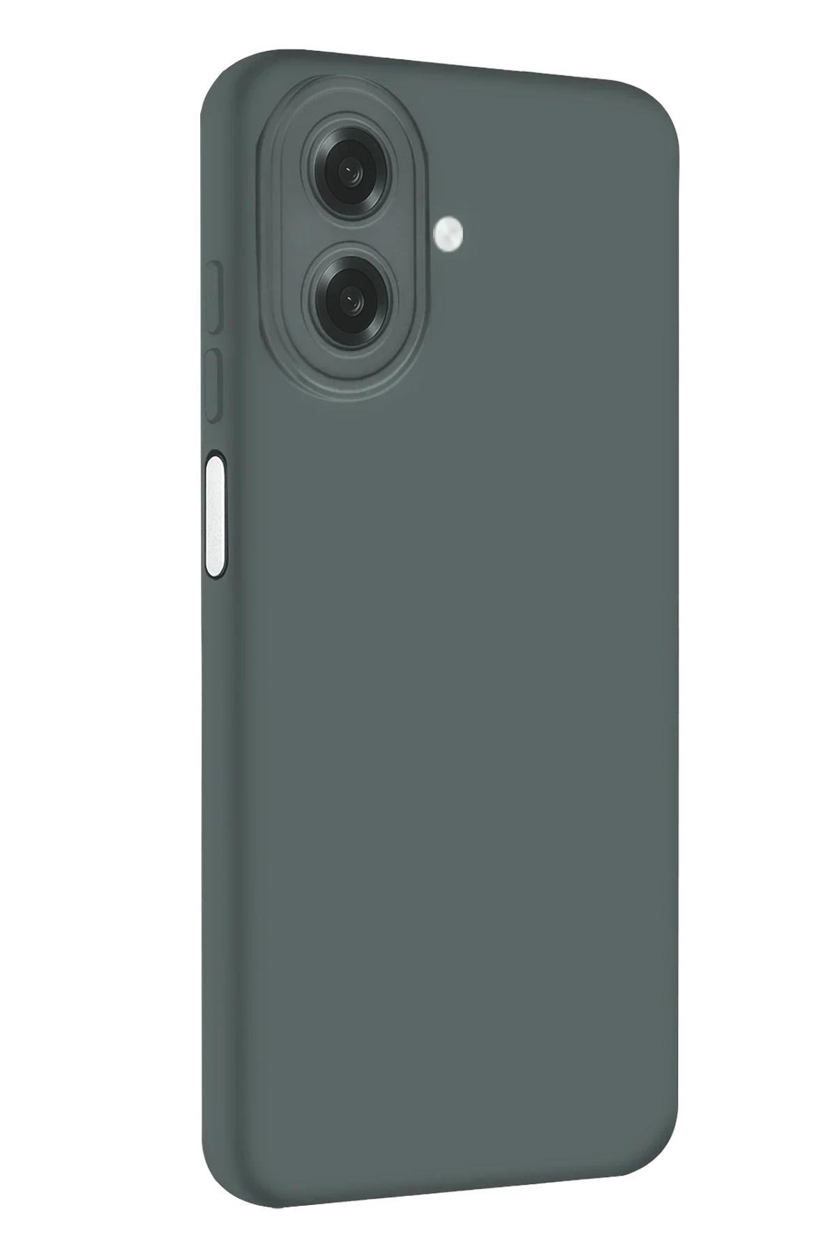 Mey İthalat®  Samsung Galaxy A07 4G Nano içi Kadife Silikon - Gri