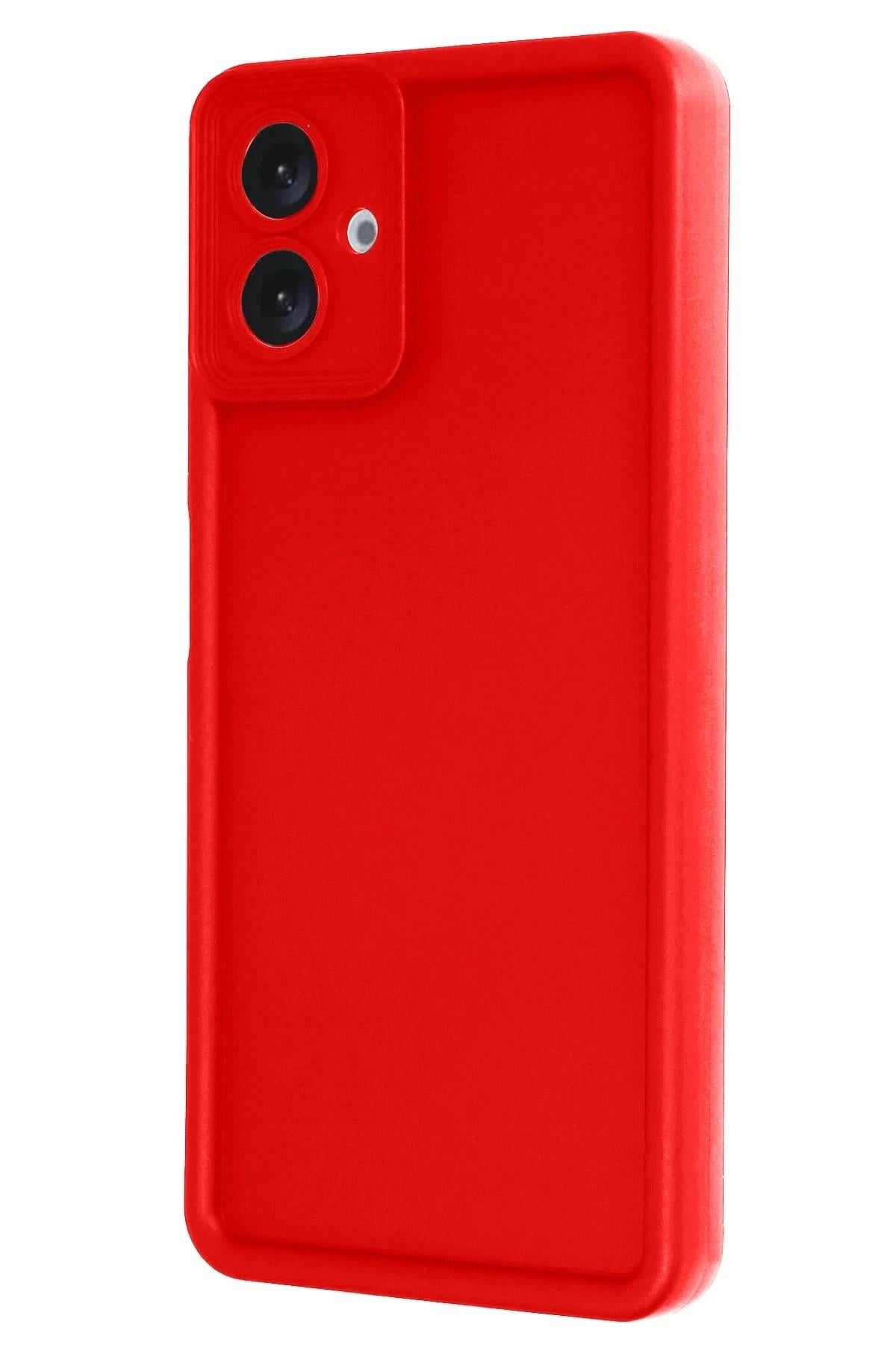 Mey İthalat®  Samsung Galaxy A07 4G Viera Silikon - Kırmızı