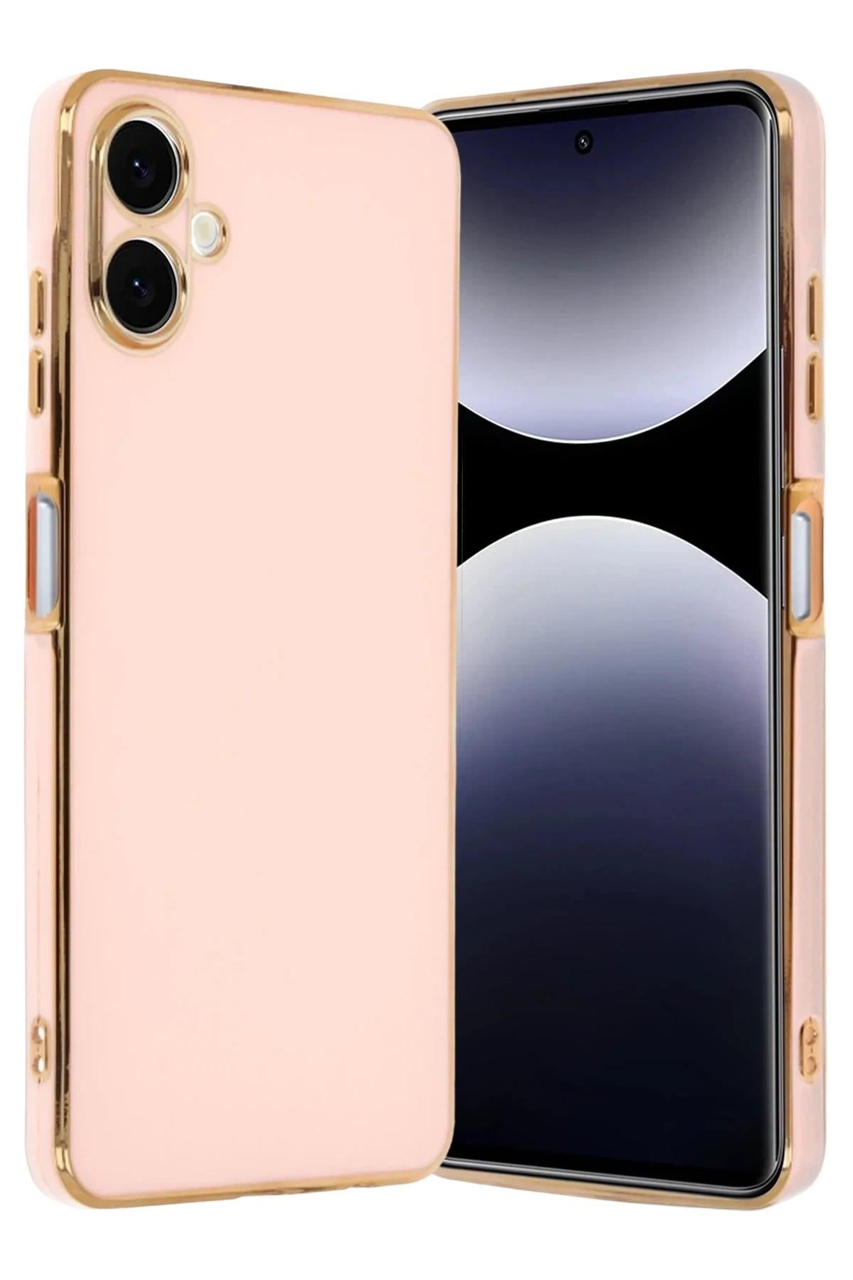 Mey İthalat®  Samsung Galaxy A07 4G Volet Silikon - Pembe