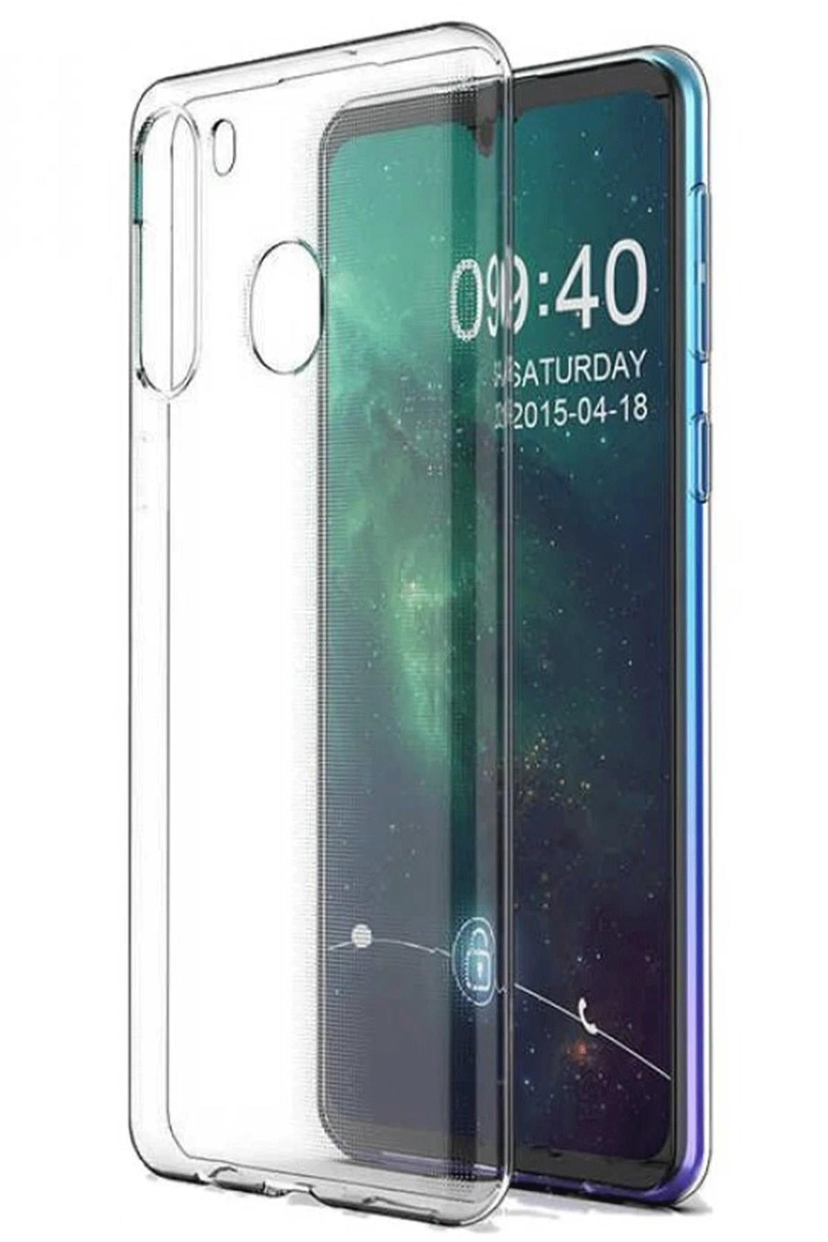 Mey İthalat®  Samsung Galaxy A11 Kılıf Lüx Şeffaf Silikon