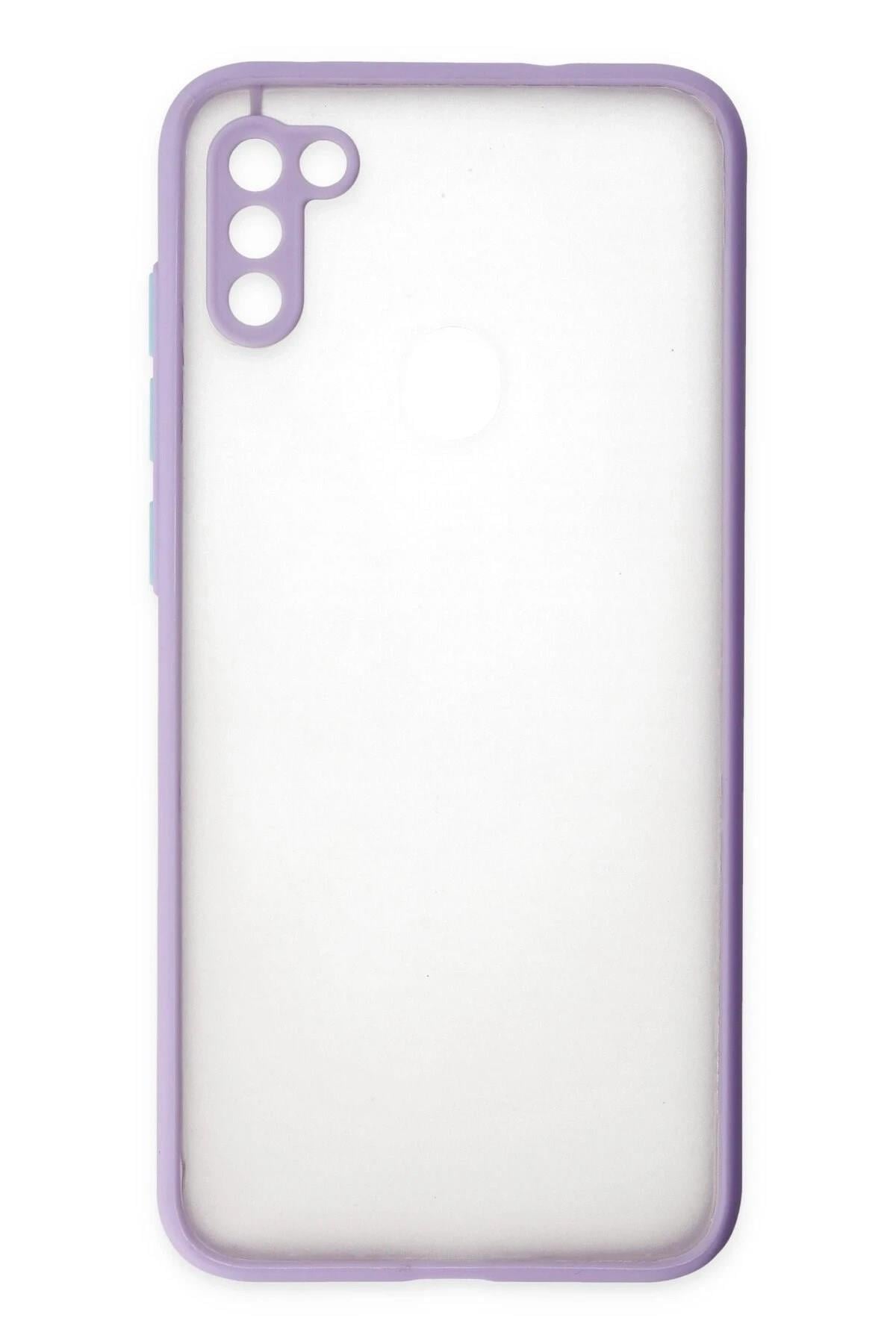 Mey İthalat®  Samsung Galaxy A11 Kılıf Montreal Silikon Kapak - Mor