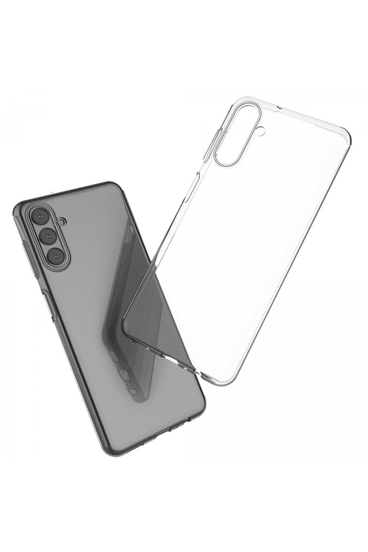 Mey İthalat®  Samsung Galaxy A13 5G Kılıf Lüx Şeffaf Silikon