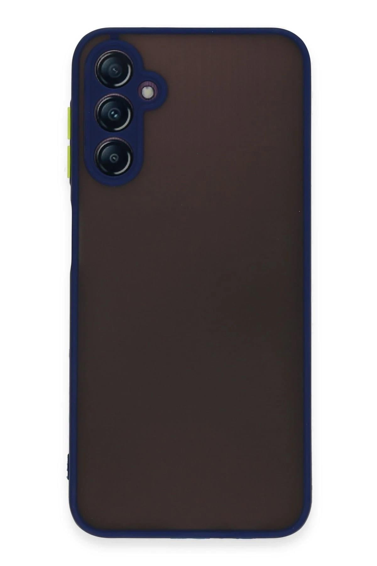 Mey İthalat®  Samsung Galaxy A14 4G Kılıf Montreal Silikon Kapak - Lacivert