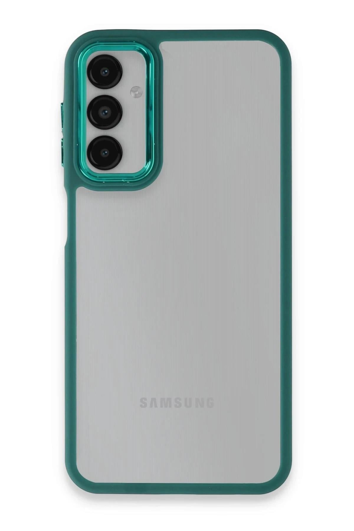 Mey İthalat®  Samsung Galaxy A14 4G Kılıf Dora Kapak - Haki Yeşil