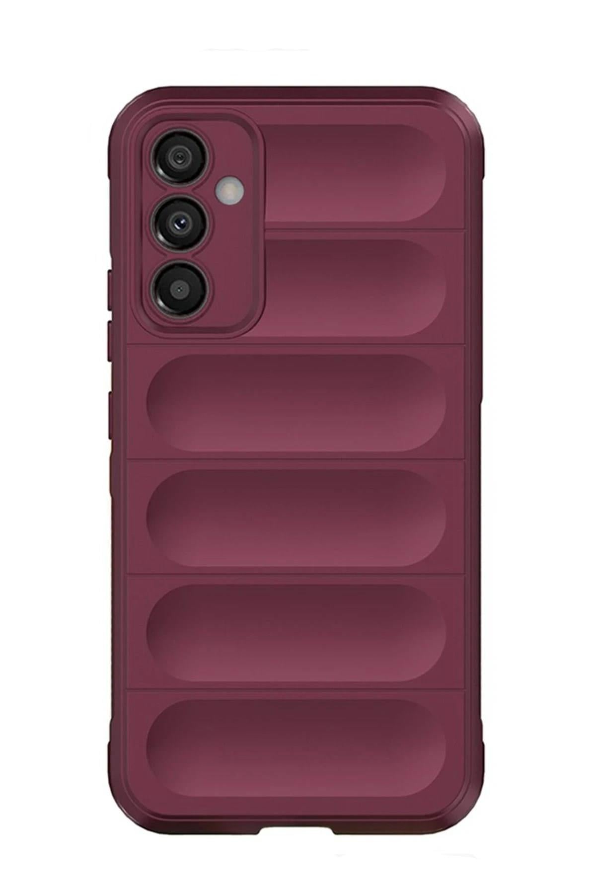 Mey İthalat®  Samsung Galaxy A15 4G Kılıf Optimum Silikon - Bordo