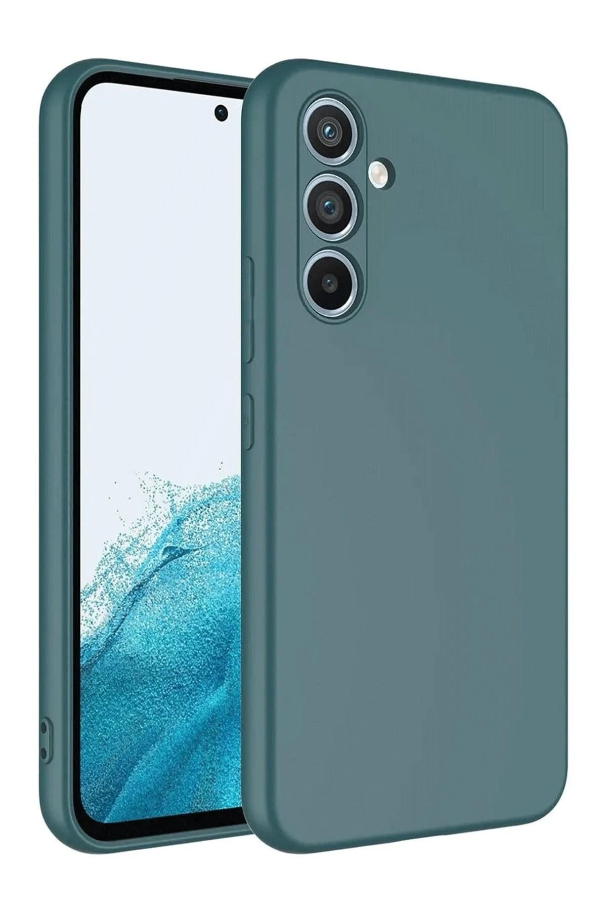 Mey İthalat®  Samsung Galaxy A16 5G Kılıf First Silikon - Koyu Yeşil