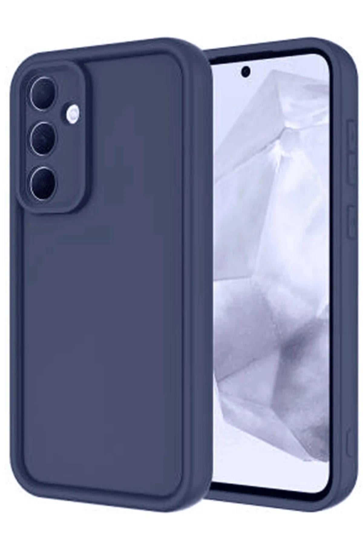 Mey İthalat®  Samsung Galaxy A16 5G Kılıf Viera Silikon - Lacivert