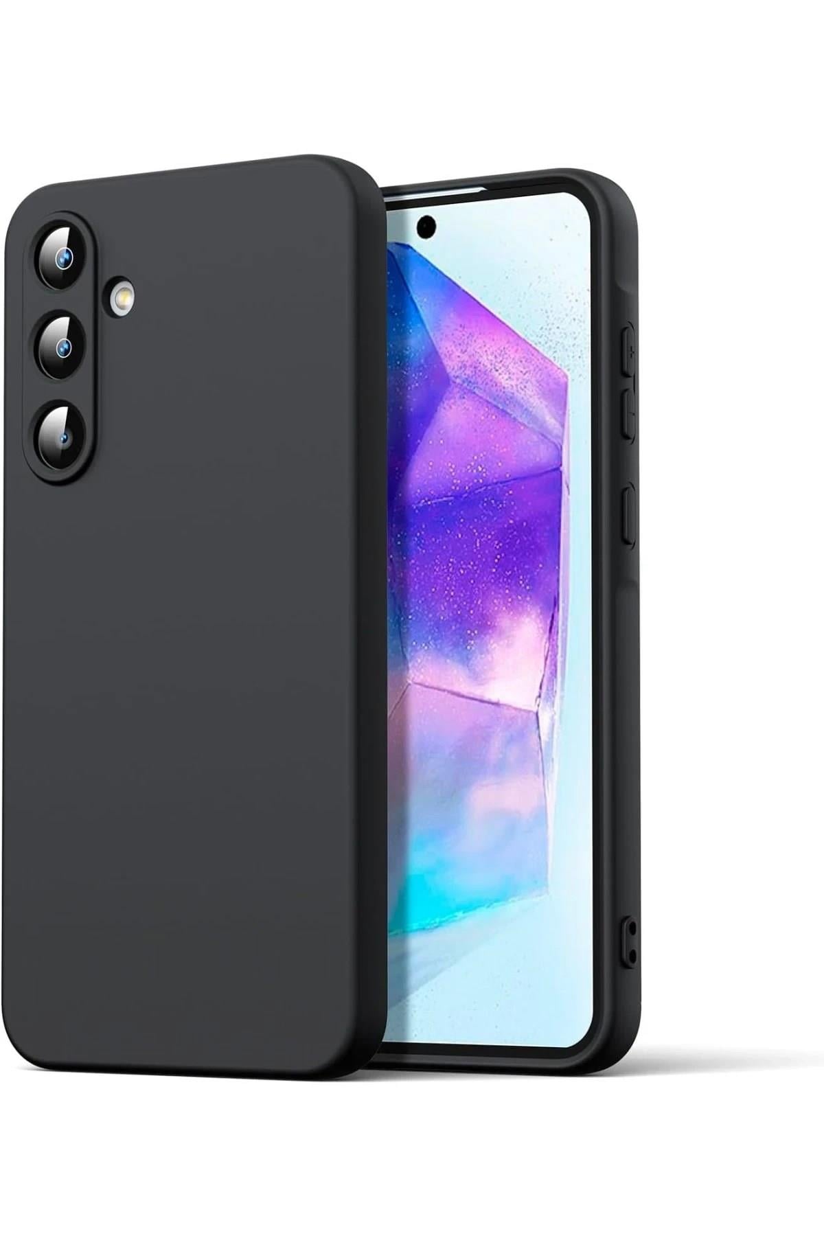 Mey İthalat®  Samsung Galaxy A16 5G Kılıf Nano içi Kadife Silikon - Siyah