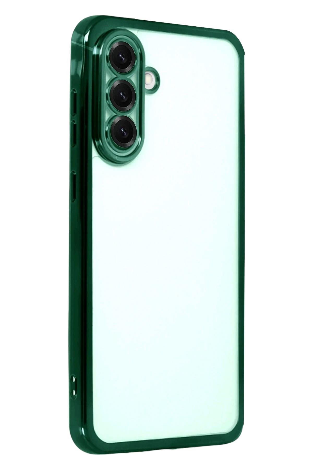 Mey İthalat®  Samsung Galaxy A17 5G  Lensli Silikon - Yeşil