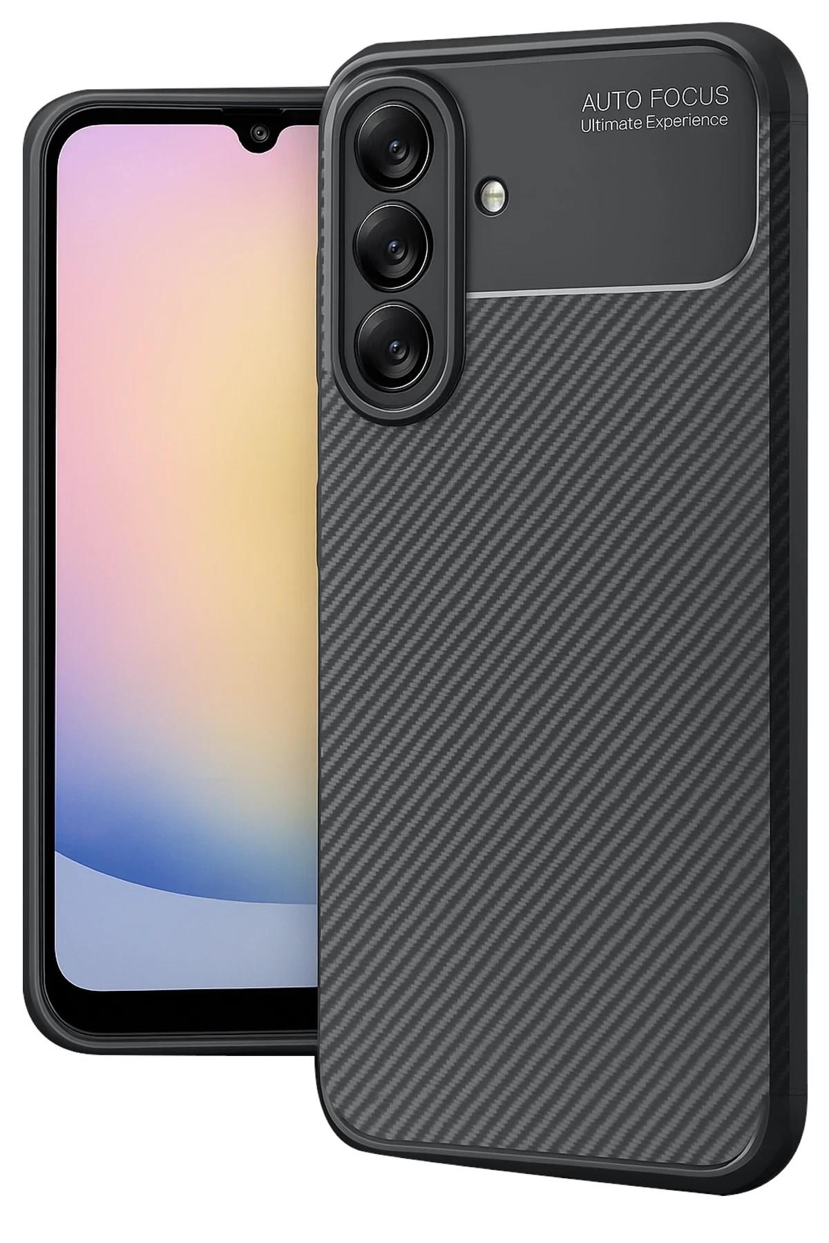 Mey İthalat®  Samsung Galaxy A17 5G Auto Focus Karbon Kapak - Siyah
