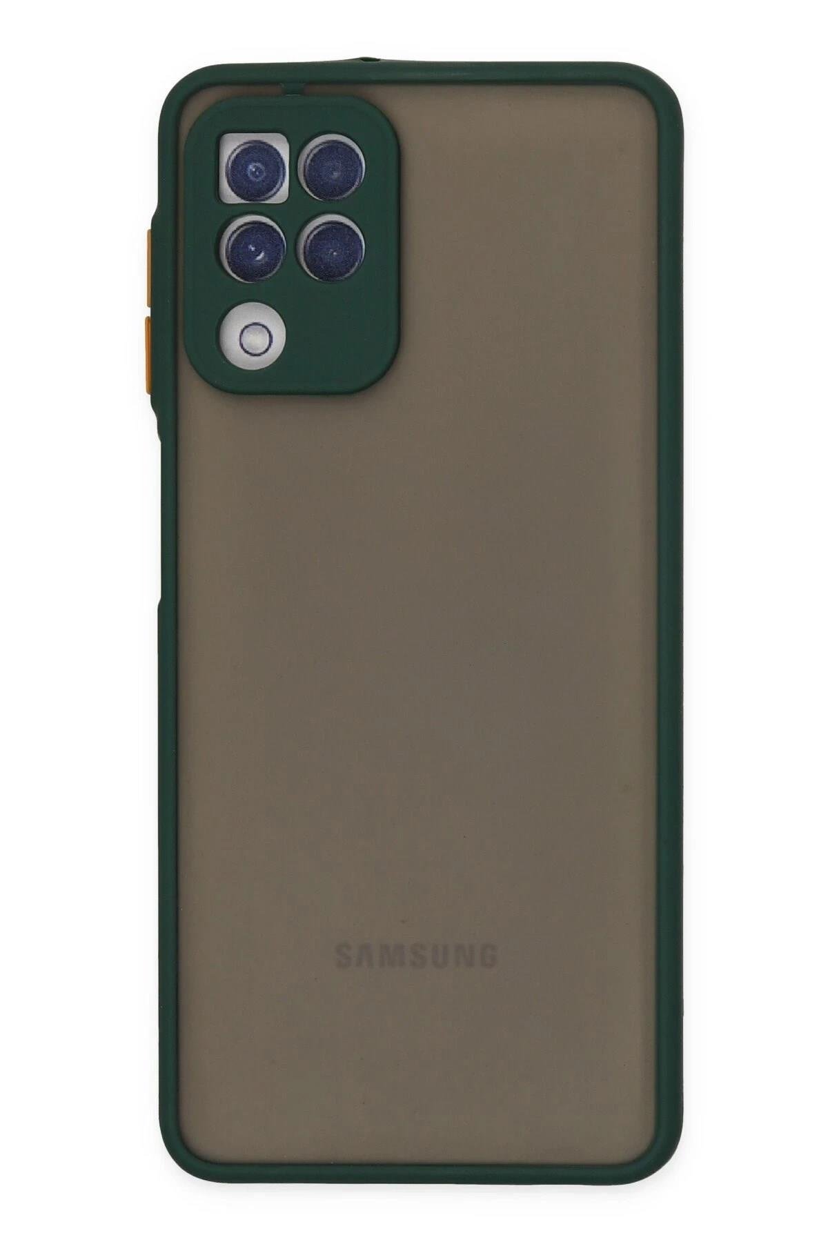 Mey İthalat®  Samsung Galaxy A22 Kılıf Montreal Silikon Kapak - Yeşil