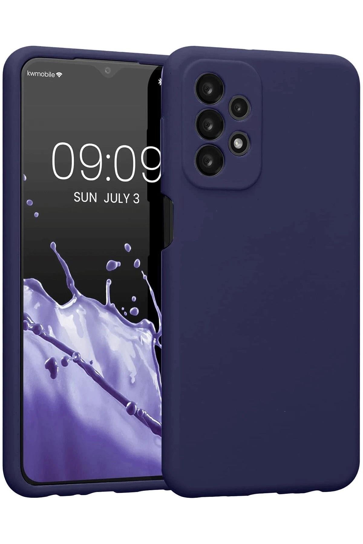 Mey İthalat®  Samsung Galaxy A23 4G Kılıf First Silikon - Lacivert