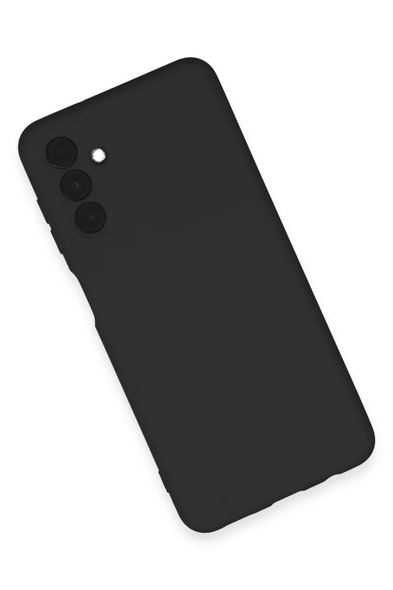 Mey İthalat®  Samsung Galaxy A24 4G Kılıf Nano içi Kadife Silikon - Siyah