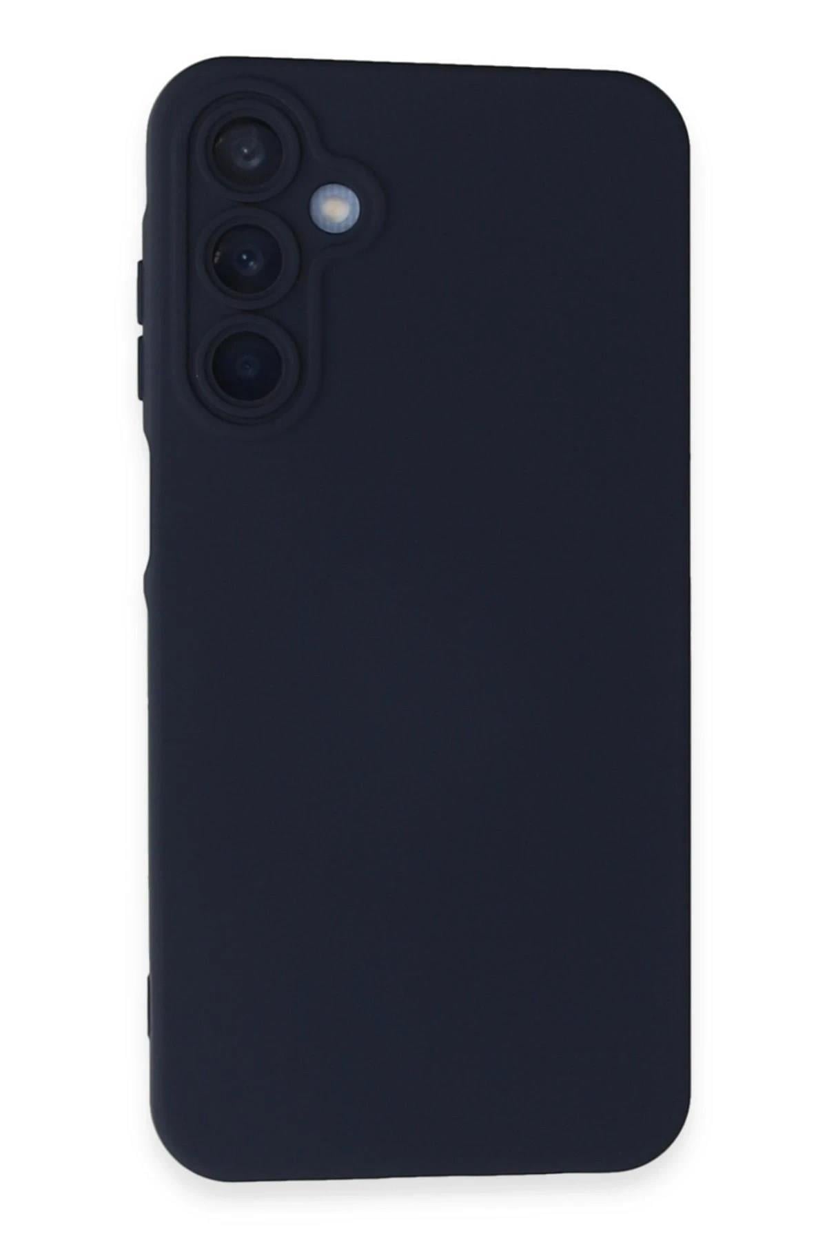 Mey İthalat®  Samsung Galaxy A25 5G Kılıf Nano içi Kadife Silikon - Lacivert