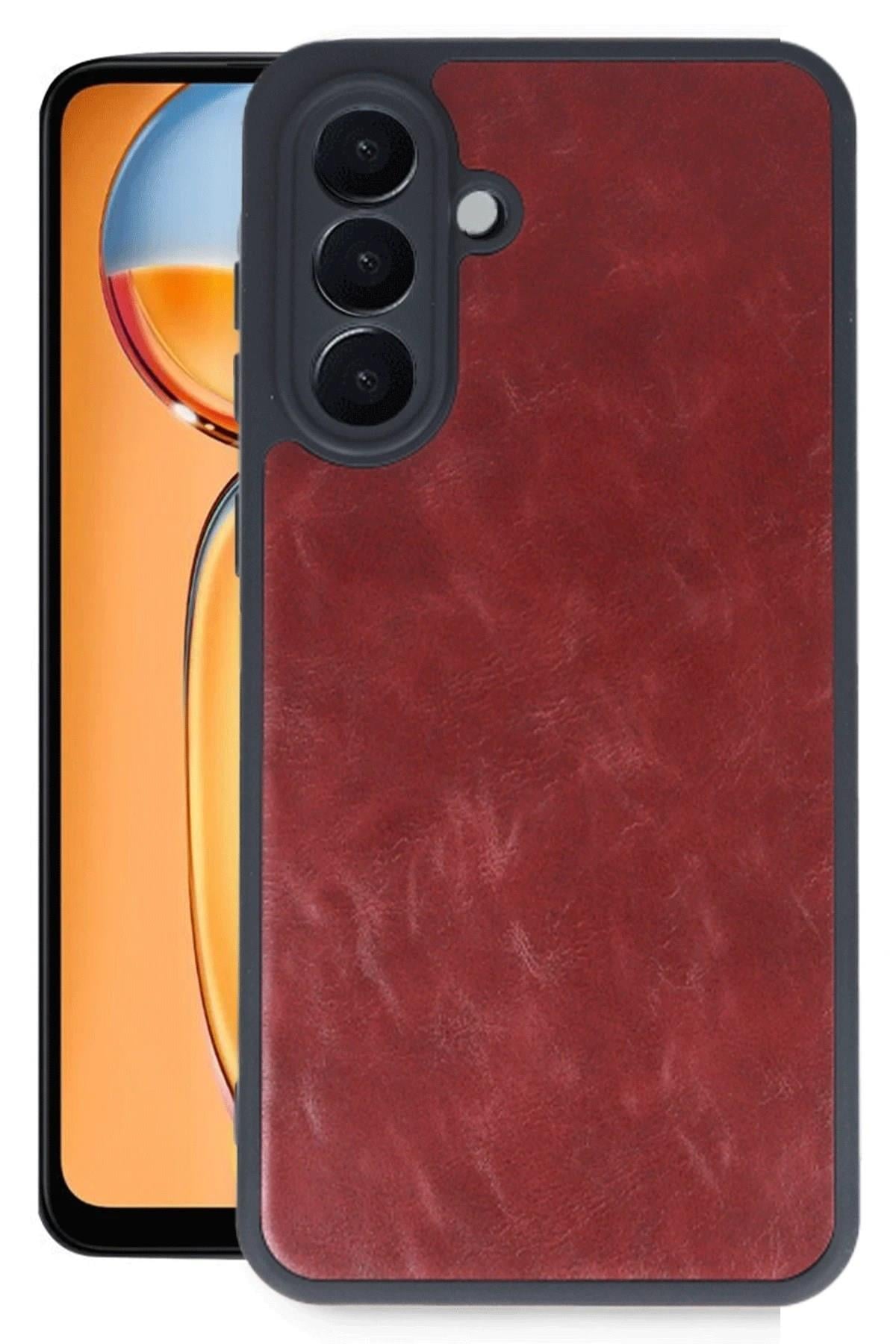 Mey İthalat®  Samsung Galaxy A26 Kılıf Aras Deri Kapak - Bordo