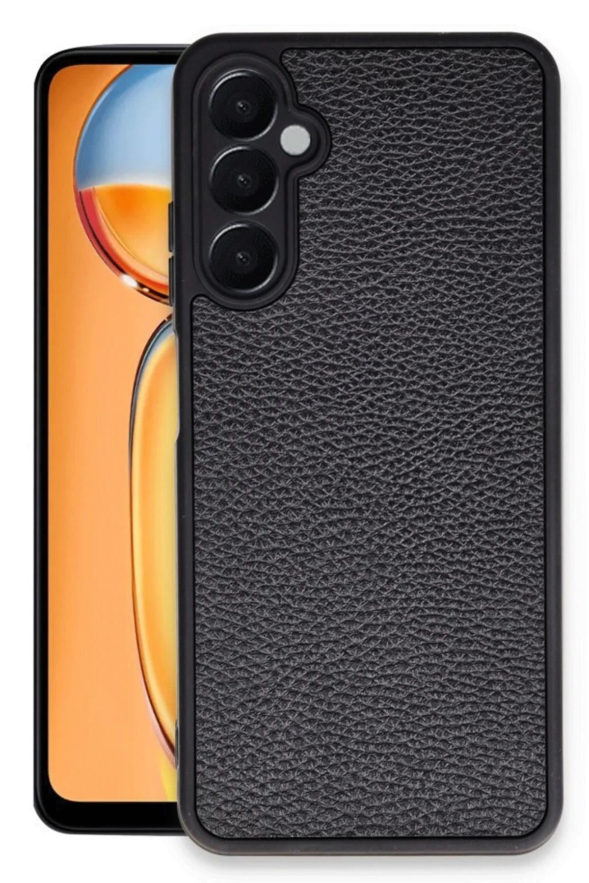 Mey İthalat®  Samsung Galaxy A26 Kılıf Aras Deri Kapak - Siyah
