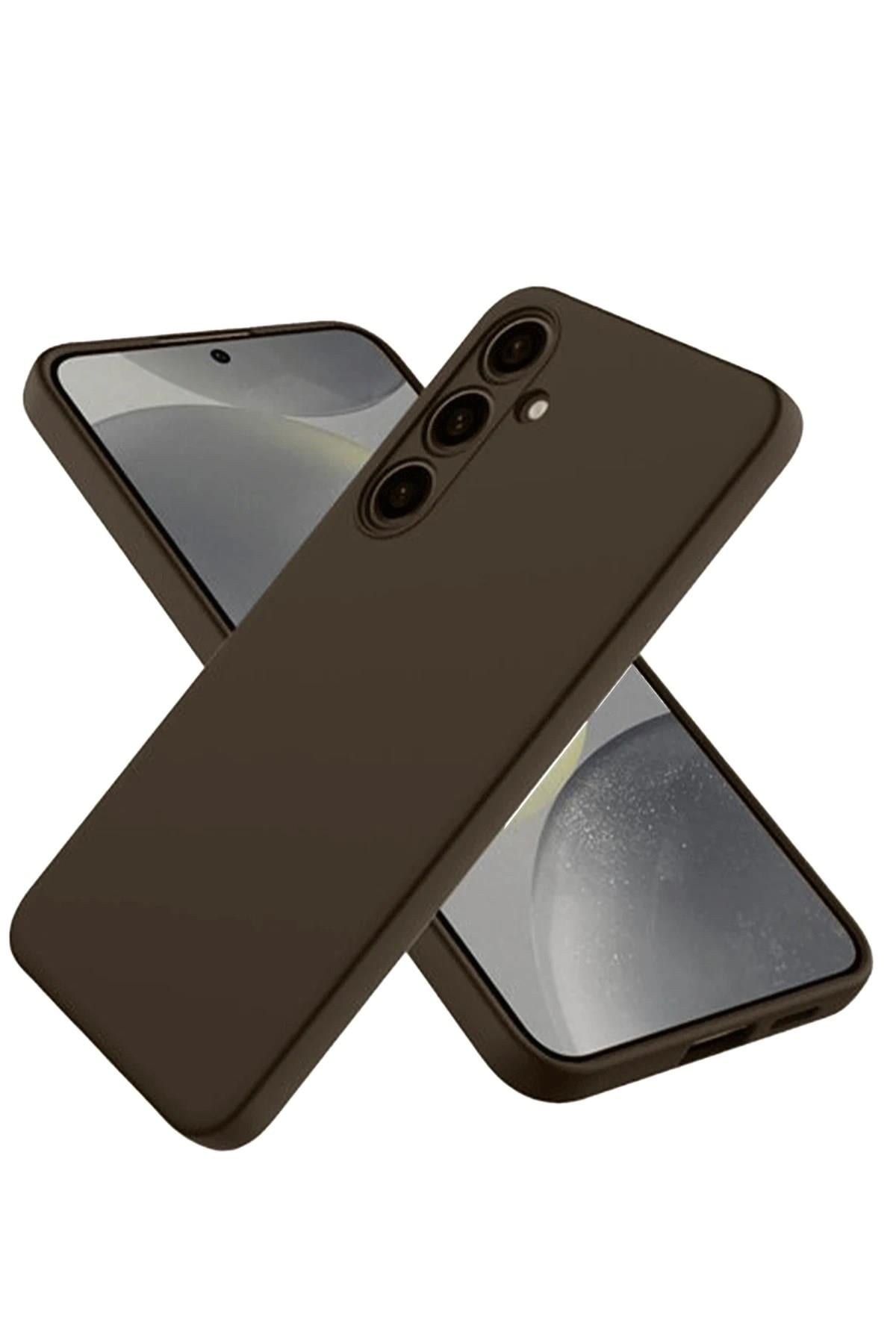 Mey İthalat®  Samsung Galaxy A26 Kılıf First Silikon - Kahverengi