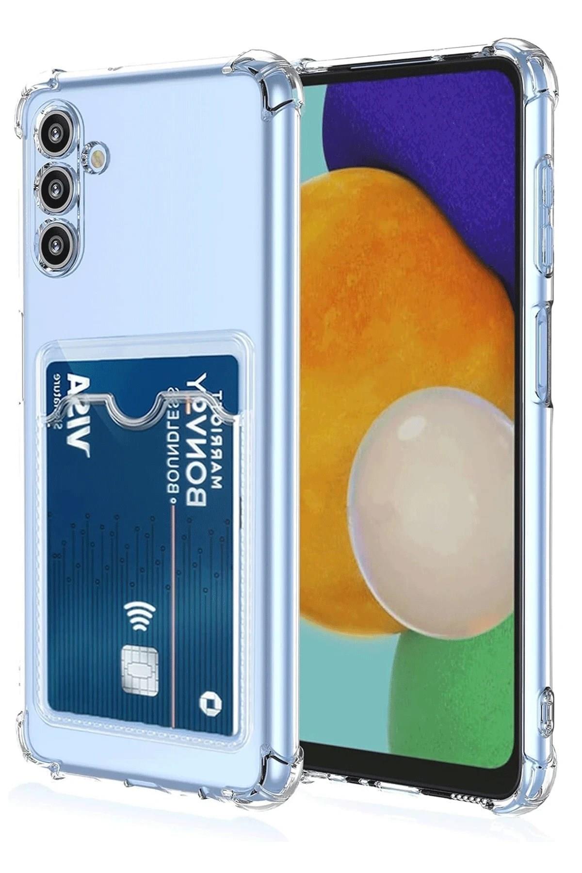 Mey İthalat®  Samsung Galaxy A26 Kılıf Kart Şeffaf Silikon - Şeffaf