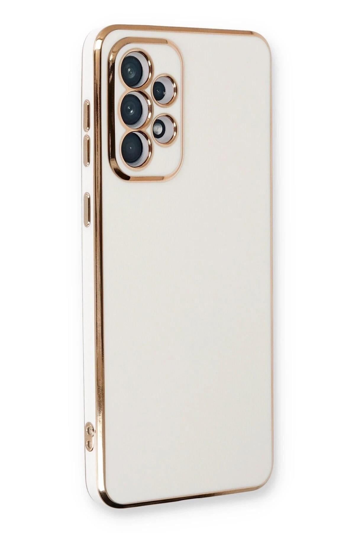 Mey İthalat®  Samsung Galaxy A33 5G Kılıf Volet Silikon - Beyaz