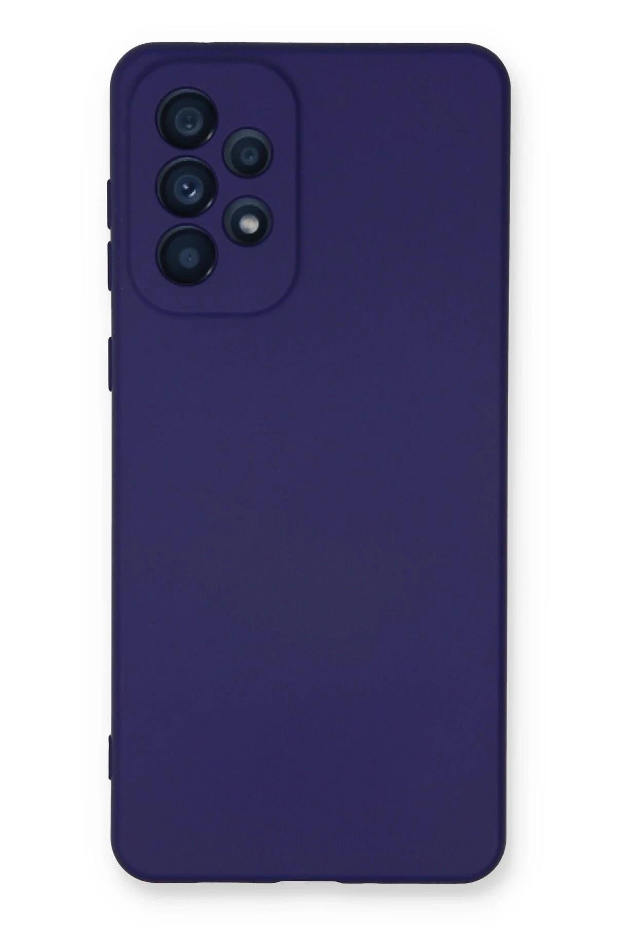 Mey İthalat®  Samsung Galaxy A33 5G Kılıf Nano içi Kadife Silikon - Mor