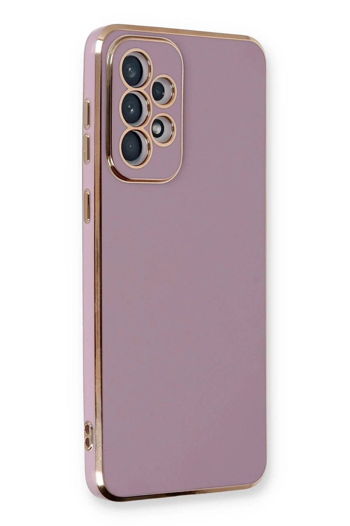 Mey İthalat®  Samsung Galaxy A33 5G Kılıf Volet Silikon - Mor
