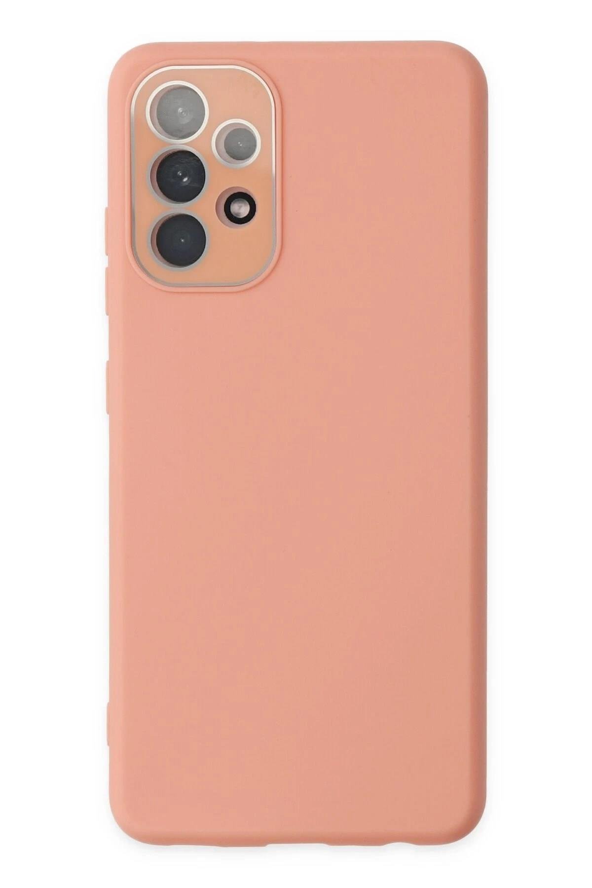 Mey İthalat®  Samsung Galaxy A33 5G Kılıf Lansman Glass Kapak - Pembe