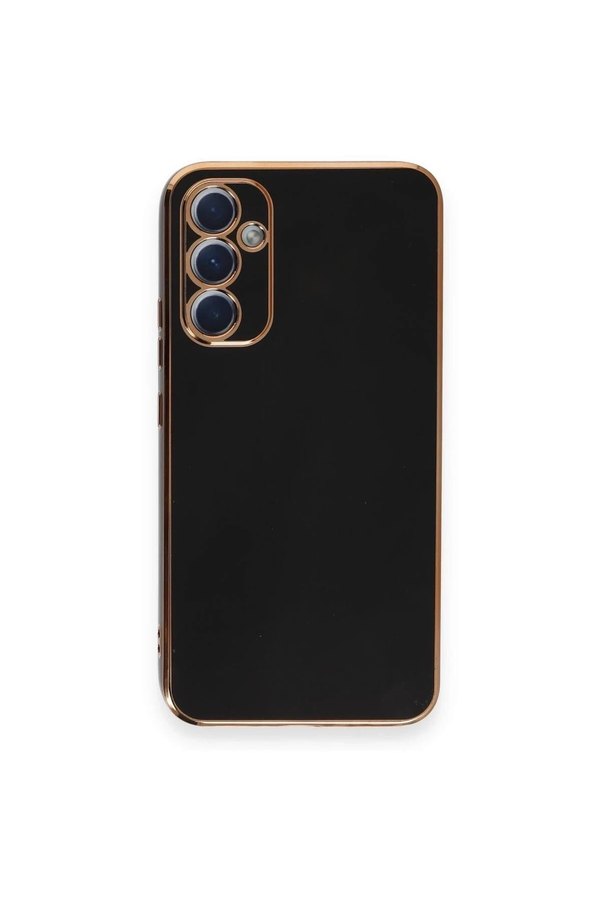 Mey İthalat®  Samsung Galaxy A34 5G Kılıf Volet Silikon - Siyah