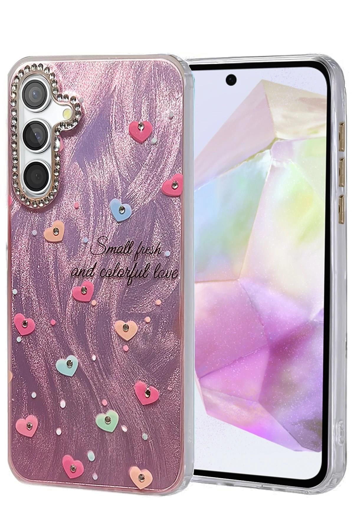 Mey İthalat®  Samsung Galaxy A35 5G Kılıf Blade Aynalı Desenli Kapak - Desen 8