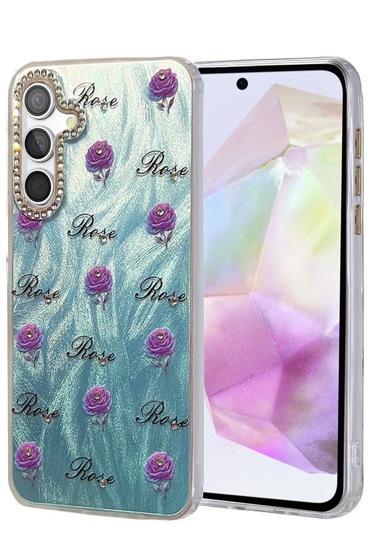 Mey İthalat®  Samsung Galaxy A35 5G Kılıf Blade Aynalı Desenli Kapak - Desen 9