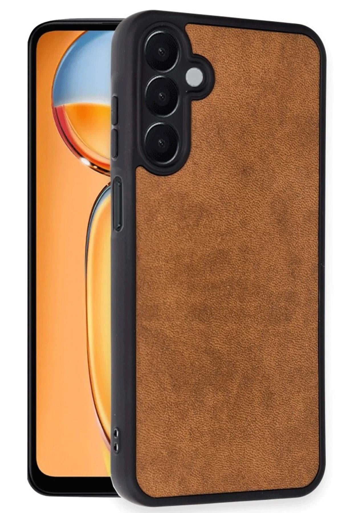 Mey İthalat®  Samsung Galaxy A36 Kılıf Aras Deri Kapak - Taba