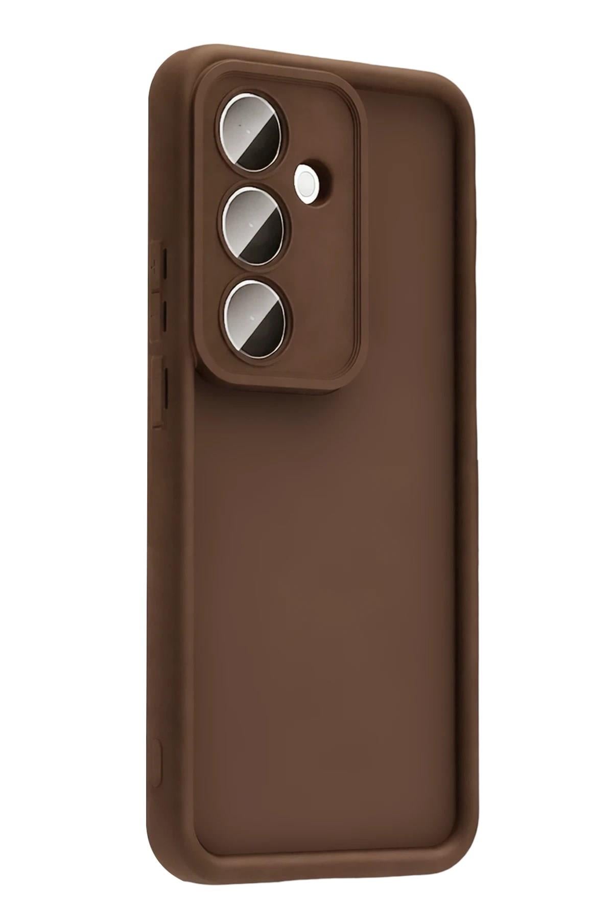 Mey İthalat®  Samsung Galaxy A37 5G Viera Silikon - Kahverengi