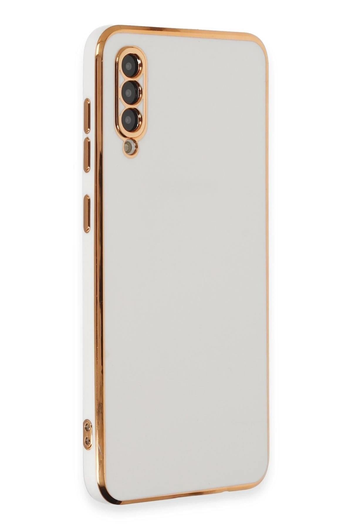 Mey İthalat®  Samsung Galaxy A50 Kılıf Volet Silikon - Beyaz